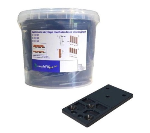 SYSTEM UKRYTEGO MONTAŻU DESEK ELEWACYJNYCH 100 SZTUK