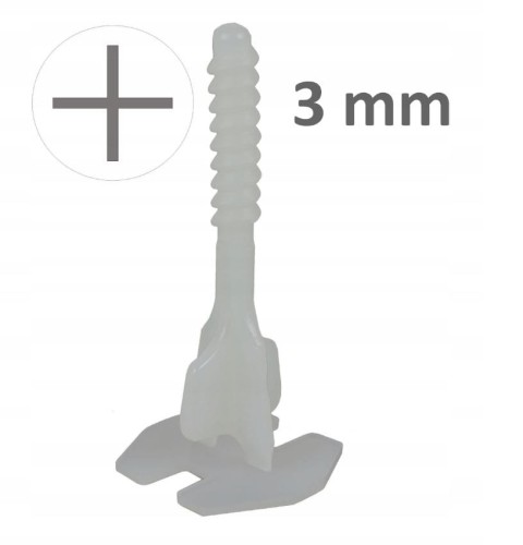 Śruba kształt + Twist Level system poziomowania 3mm