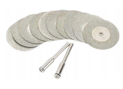 ZESTAW 10 TARCZ DIAMENTOWYCH 50 MM TYPU DREMEL DO CIECIA I SZLIFOWANIA
