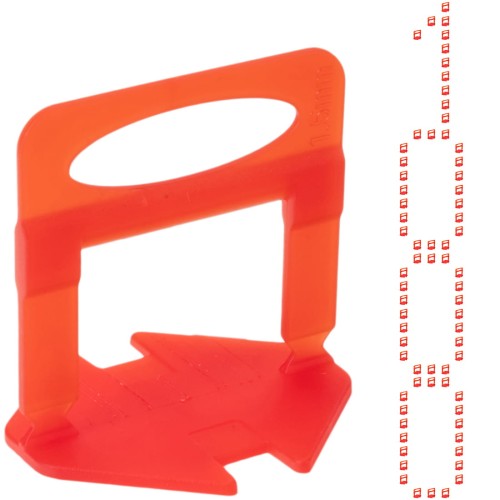 Klipsy 1,5 mm 1000 szt. System poziomowania płytek 