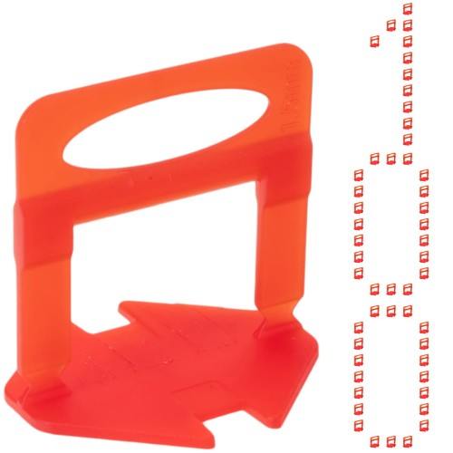 Klipsy 1,5 mm 100 szt. System poziomowania płytek  