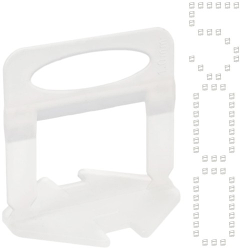 System do poziomowania płytek 500szt klips X-LEVEL 1mm 