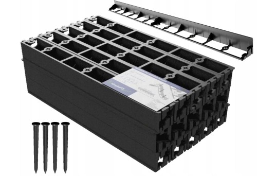 Obrzeże ogrodowe trawnikowe 30 m + 240 szpilek 50mm Polski Produkt