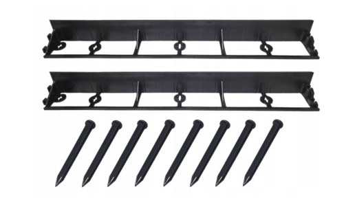 Obrzeże ogrodowe trawnik border 5 cm + 8 szpilek, długość 1m Polski Produkt