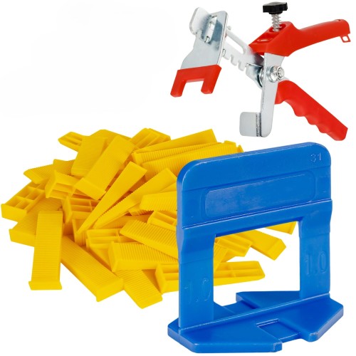 System Poziomowania Płytek TEVOTECH DUO 500+100+zaciskacz, fuga 1mm