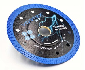 TARCZA DIAMENTOWA 125 MM TURBO PRO LINE DO GRESU CERAMIKI PRECYZYJNA CIENKA