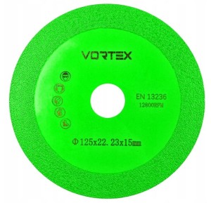 TARCZA DIAMENTOWA DO CIĘCIA SZLIFOWANIA SZKŁA PŁYTEK 125 MM PRECYZYJNA