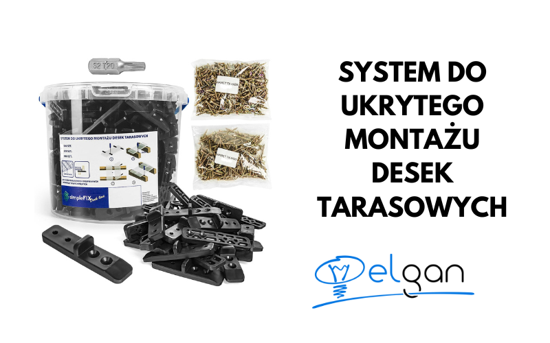 System ukrytego montażu desek tarasowych